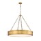 Z-Lite Anders Chandelier, 3-Light, 33 In.W x 5 In.H, Rubbed Brass/marbling 1944P33-RB-LED - alternate 1